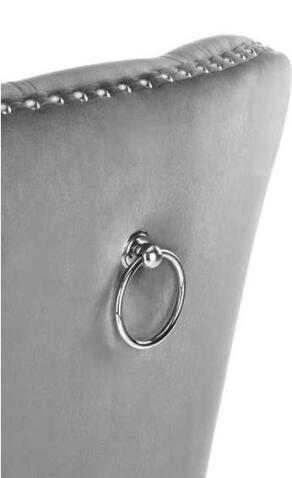 Стул HALMAR MIYA серый/черный