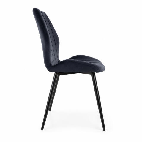 Стул SIGNAL ARCO Velvet Bluvel 19 черный/черный