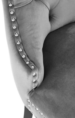 Стул HALMAR MIYA серый/черный