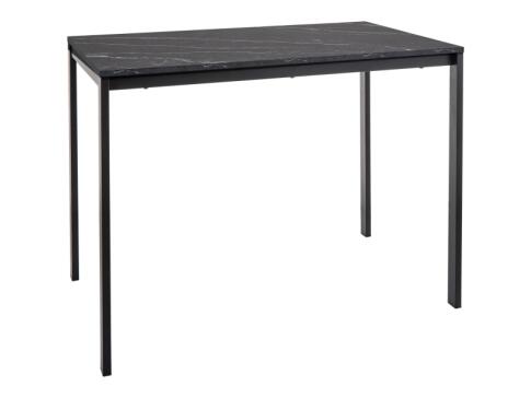 Стол обеденный SIGNAL MARIO эффект черного мрамора/черный 100/60