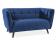 Диван SIGNAL CASTELLO 2 Velvet Bluvel 86 темно-синий/венге