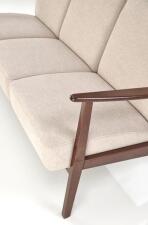 Диван HALMAR MILANO 3S tap. Castel 15 бежевый/орех Диван HALMAR MILANO 3S tap. Castel 15 бежевый/орех