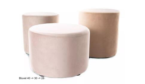 Пуф SIGNAL DOTI A Velvet Bluvel 40 темно-бежевый