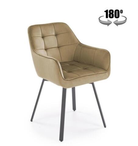 Стул HALMAR K588 бежевый/черный