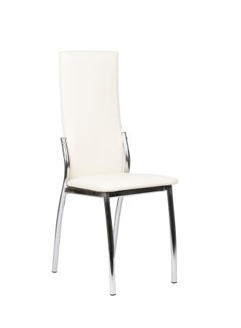 Стул ВВР Оскар ваниль/хром, экокожа