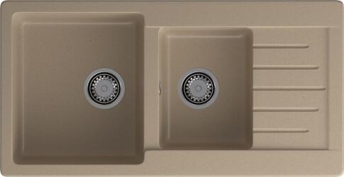 Кухонная мойка GRANFEST PRACTIK P-980KL песочный