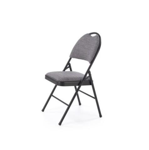 Стул HALMAR K566 черный/серый, складной