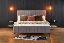 Кровать HALMAR FRANCESCA светло-серый/черный, 160/200