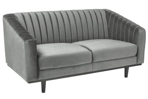 Диван SIGNAL ASPREY 2 Velvet Bluvel 14 серый/венге