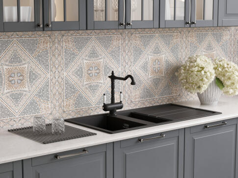 Смеситель для кухни Omoikiri Amagasaki-GB графит