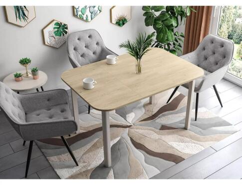 Стол обеденный SIGNAL DANTE II дуб кремона/кашемир 90-130/90