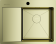 Кухонная мойка из нержавейки Omoikiri Akisame 65-LG-R светлое золото