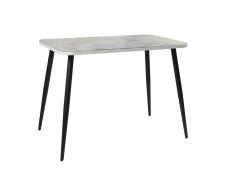 Стол ВВР Прямоугольный Стекло с ф/п Мрамор 2/черный конус 100/60