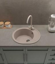 Смеситель для кухни GRANFEST QUARZ Z-5420 песочный