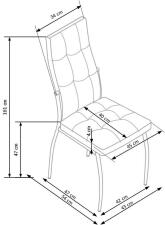 Стул HALMAR K209 бежевый/хром