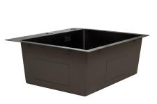 Кухонная мойка из нержавейки BLANTEK LS-5848HN Honeycomb Nano black