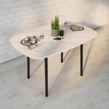 Стол ВВР Кэлли-2 раздвижной, Лавант/черный, пластик