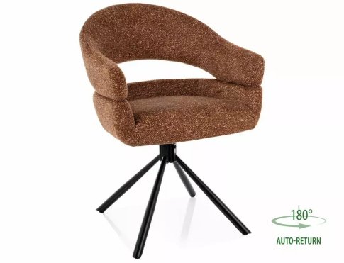 Стул SIGNAL BORGO Leo 35 коричневый/черный, поворотный