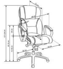 Кресло компьютерное HALMAR FOSTER черный/хром