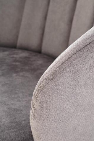 Стул HALMAR K533 серый/черный, поворотный