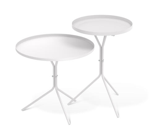 Стол журнальный Sheffilton SHT-CT11/CT11-2 артикул SHT-СЖ24 белый муар