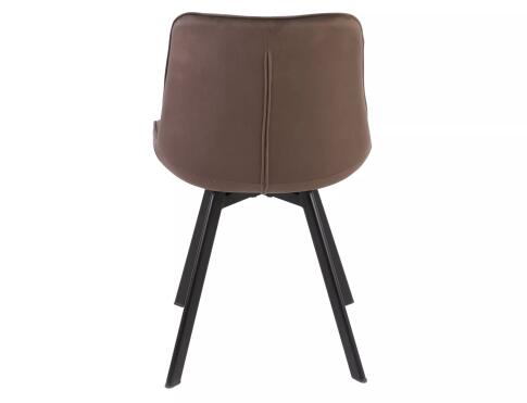 Стул SIGNAL MONTI Velvet Bluvel 38 капучино/черный, поворотный