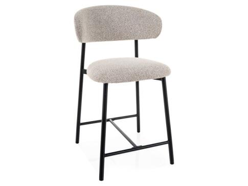 Стул барный SIGNAL ELTON H-2 t.231 бежевый/черный