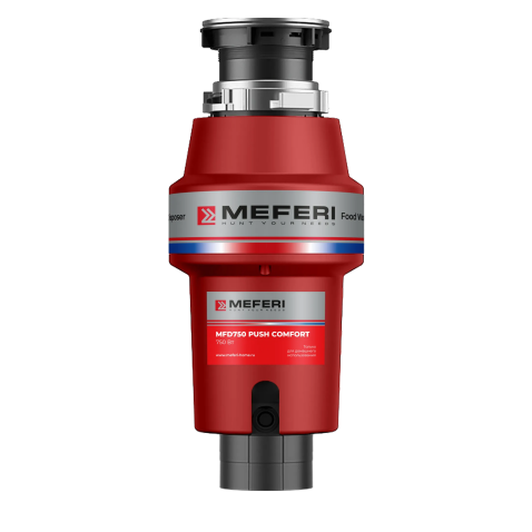 Измельчитель пищевых отходов MEFERI MFD750 PUSH COMFORT с пневмокнопкой