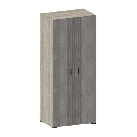 Шкаф САНТАН Шер ШК-3302 Дуб серый/Айронвуд серебро