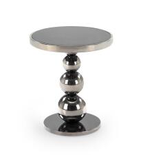 Стол журнальный HALMAR CARLA черный/серебряный Стол журнальный HALMAR CARLA черный/серебряный