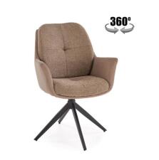 Стул HALMAR K591 коричневый/черный, поворотный