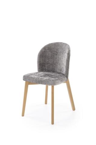 Стул HALMAR BASSO серый/дуб натуральный