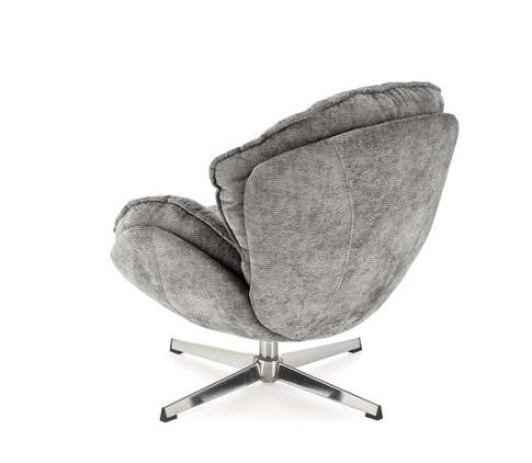 Кресло HALMAR GUIDO серый/хром