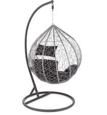 Кресло HALMAR EGGY серый/черный