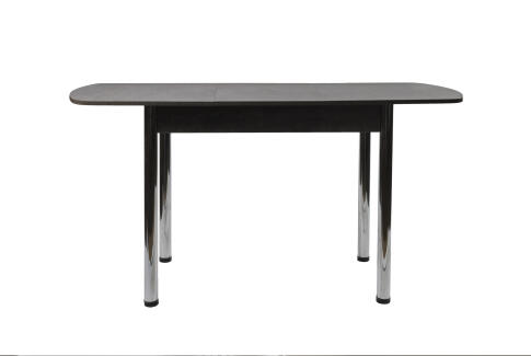 Стол ВВР ЛДСП Раздвижной Камень Темный/Прямое хром, 110/150/70