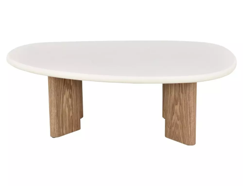 Стол журнальный SIGNAL ALPEN экрю/дуб 130/80