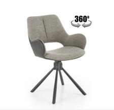 Стул HALMAR K494 серый/черный, поворотный
