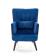 Кресло HALMAR PAGONI Bluvel 86 темно-синий/черный