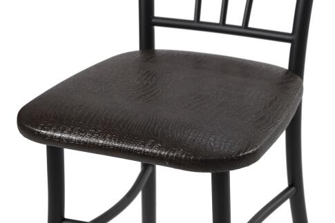 Стул ВВР Трилогия Шоколад Крокодил/черный, экокожа