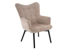 Кресло SIGNAL CARMEN Raven 30 темно-бежевый/черный мат