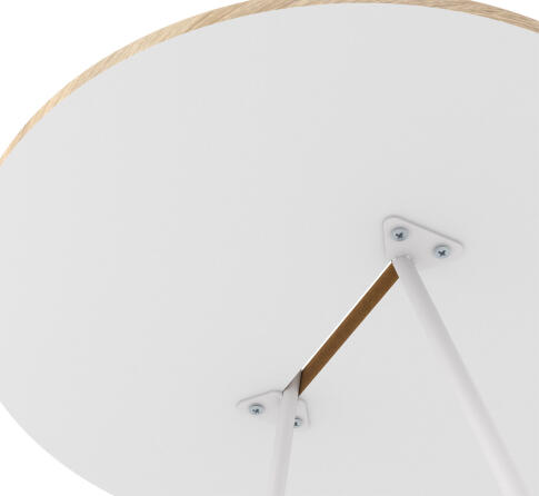 Стол журнальный Sheffilton SHT-CT36 артикул SHT-СЖ18 белый муар/дуб сонома