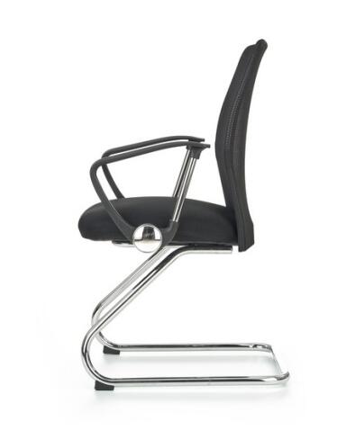 Кресло компьютерное HALMAR VIRE SKID черный/хром