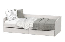 Кровать NN Мебель КР 1 Серия 2 Ясень Анкор светлый 90х200