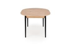 Стол обеденный HALMAR PIVOT дуб артизан/черный 102-142/102