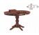 Стол обеденный SIGNAL MARGO темный орех/темный орех 90-125/90