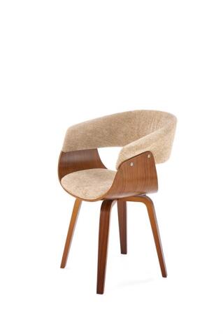 Стул HALMAR K545 бежевый/орех