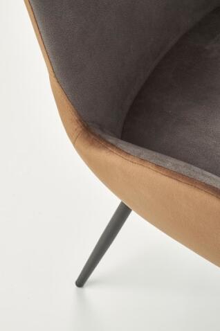 Стул HALMAR K392 темно-серый/коричневый/черный