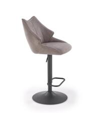 Стул барный HALMAR H122 серый/черный