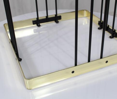 Стол журнальный Sheffilton SHT-CT16 артикул SHT-СТЖ4 темный мрамор/латунь/черный