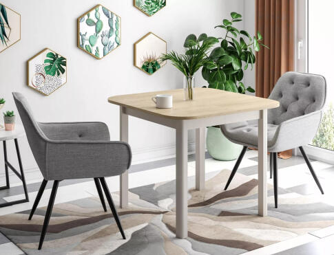 Стол обеденный SIGNAL DANTE II дуб кремона/кашемир 90-130/90